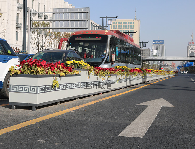 國(guó)風(fēng)回紋不銹鋼花箱