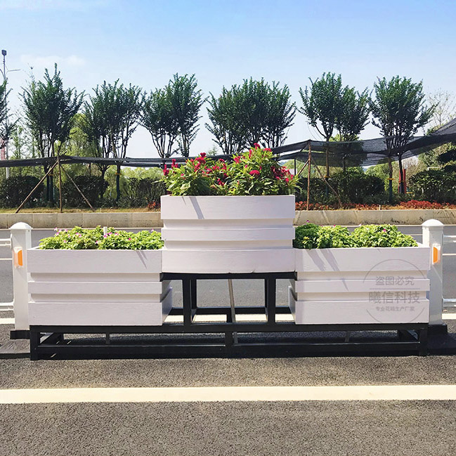 中央隔離帶道路花箱湖南案例